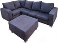 Custom Large Modular Sofa + Ottoman